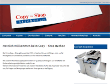 Tablet Screenshot of copyshop-itzehoe.de